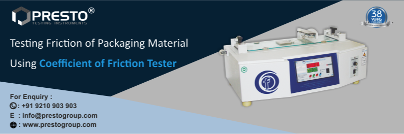 Testing Friction of Packaging Material Using Coefficient Of Friction Tester